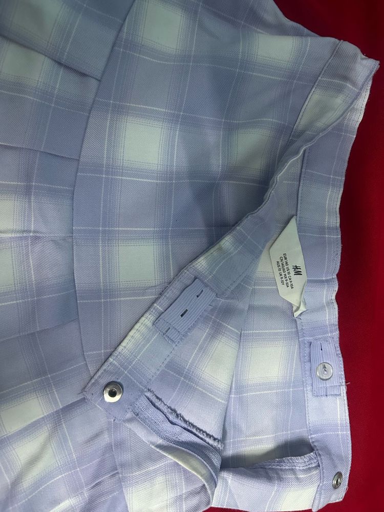 H&amp;M Plaid Pleated Skirt