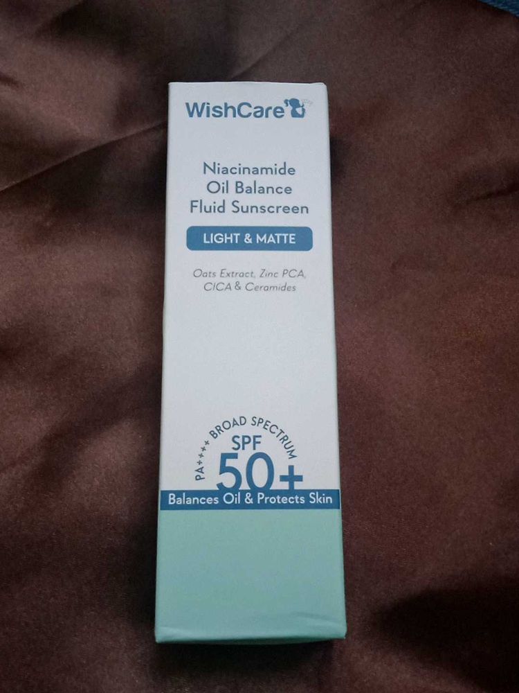 WishCare Niacinamide Oil Balance Fluid Sunscreen