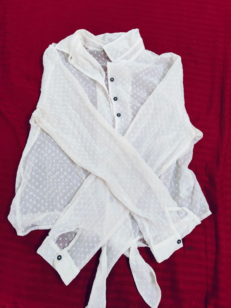White Sheer Shirt