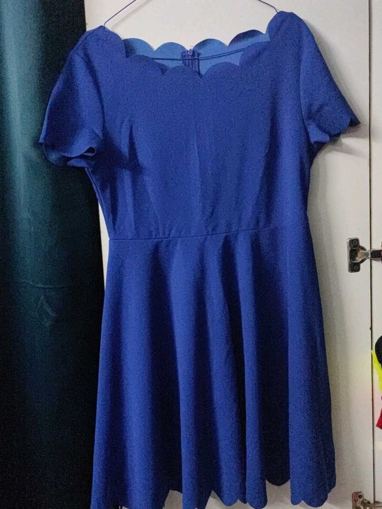Cute Blue Skater Dress