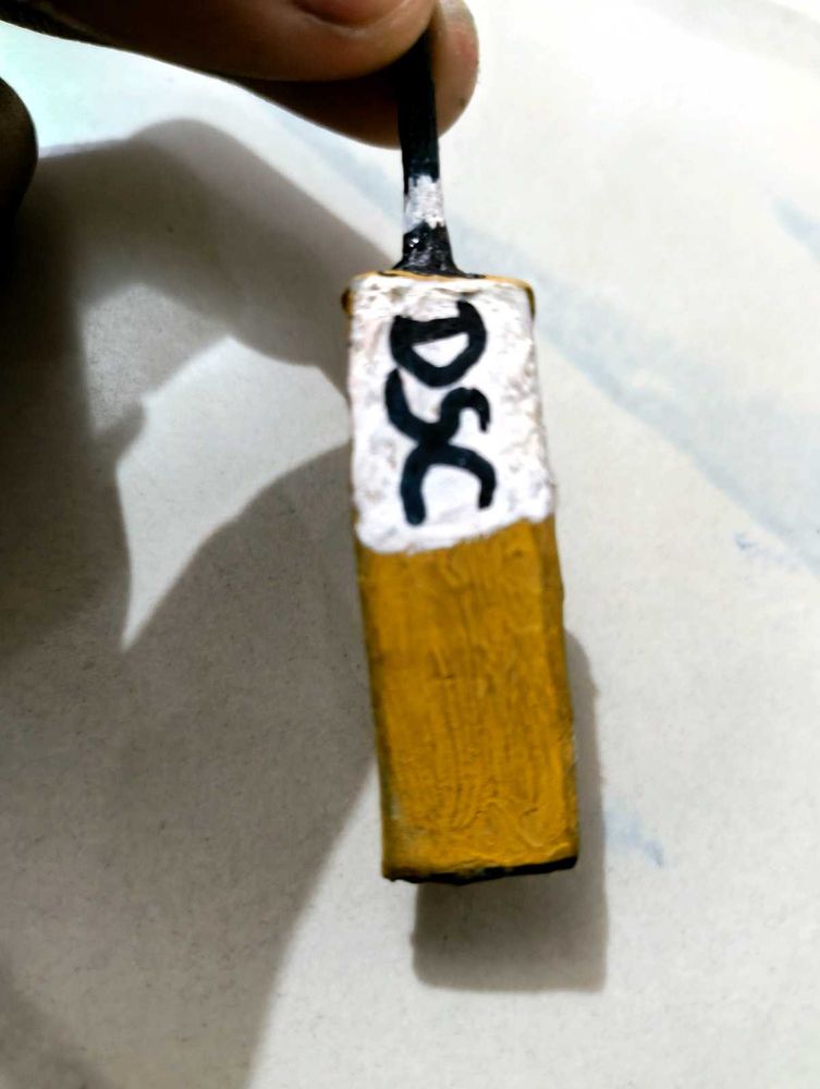 Miniature DSC Cricket Bat Keychain Handmade