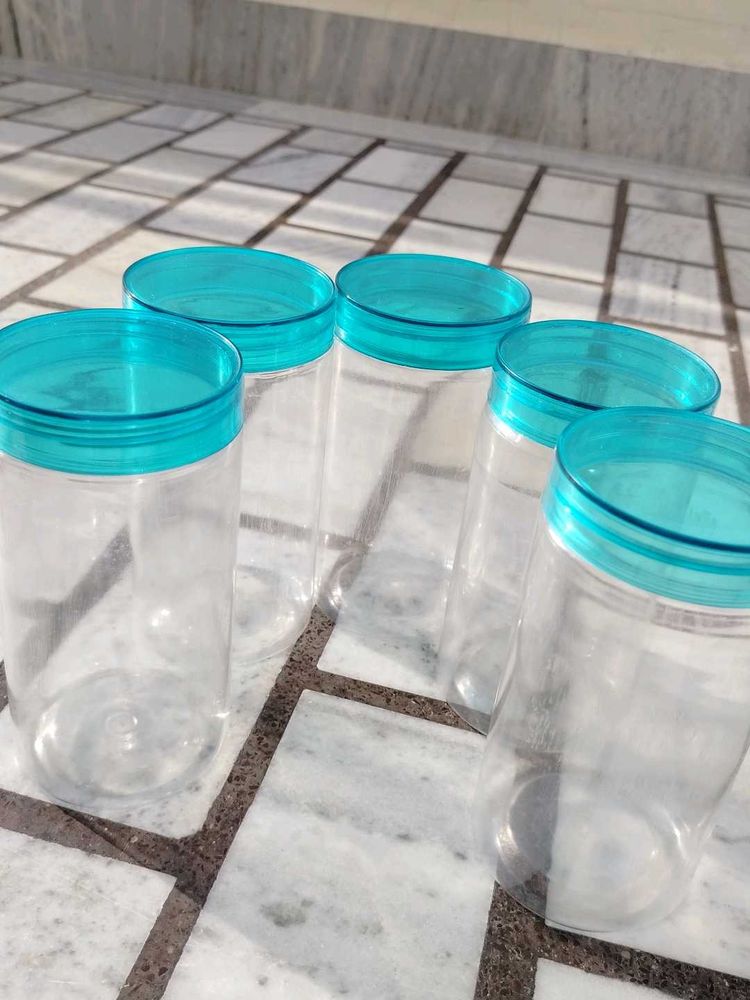 Plastic Storage Containers - Set of 5