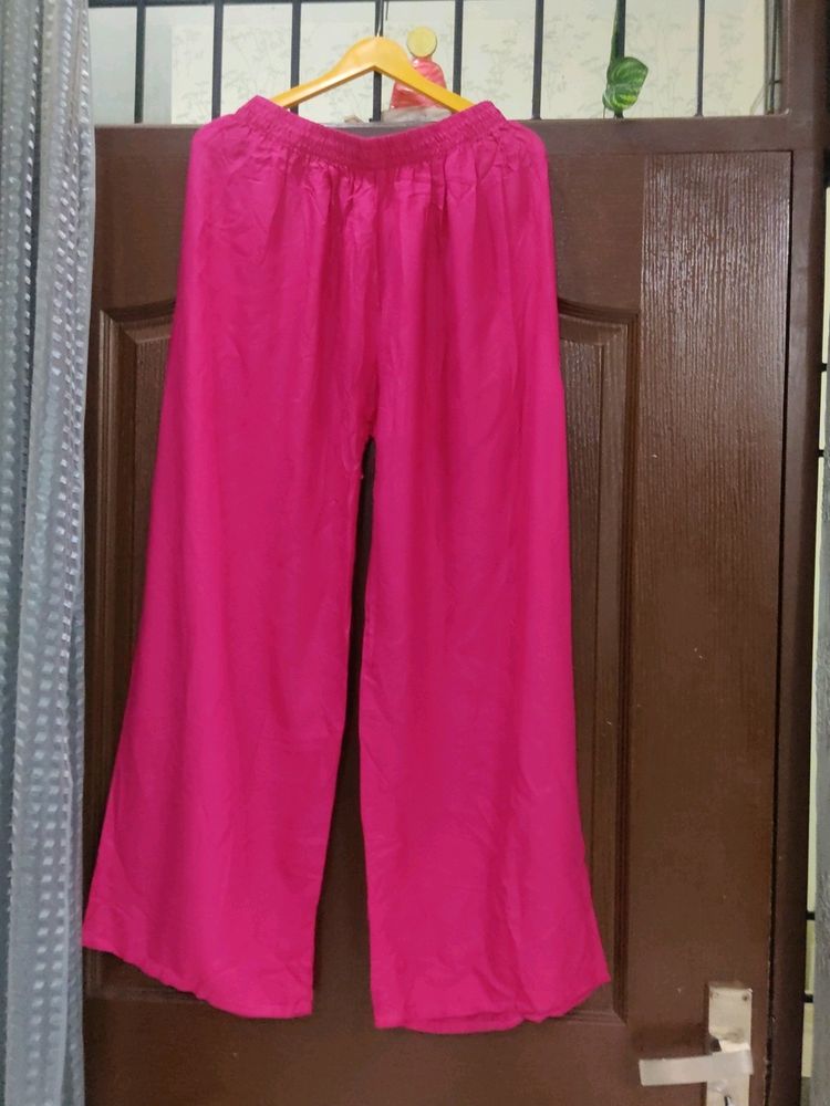 Pink Plazo Free Size