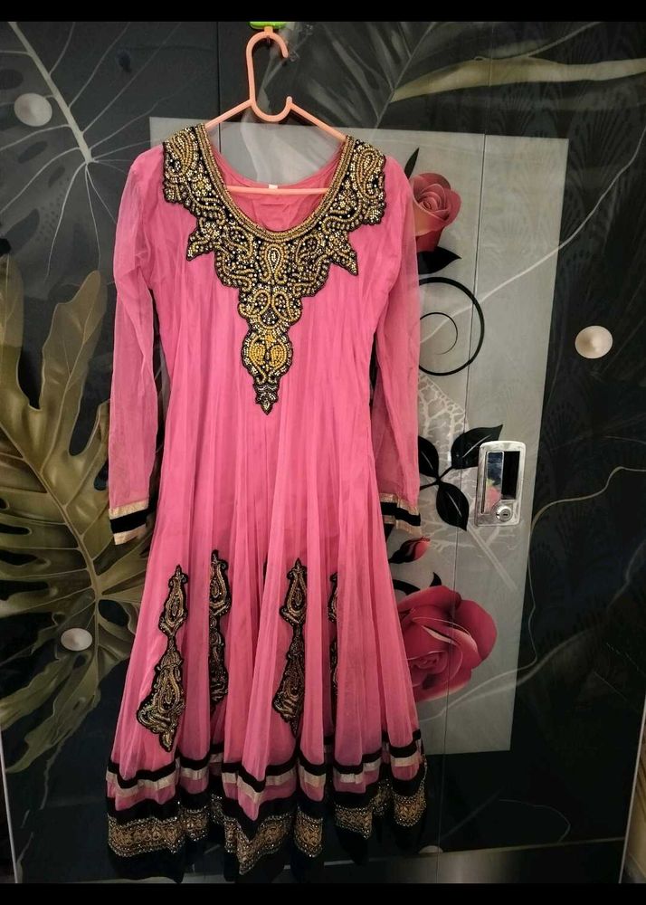 Pink Embroidered Kurta Set
