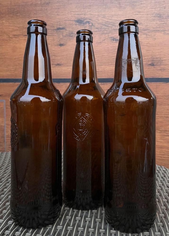 Vintage Brown Glass Bottles