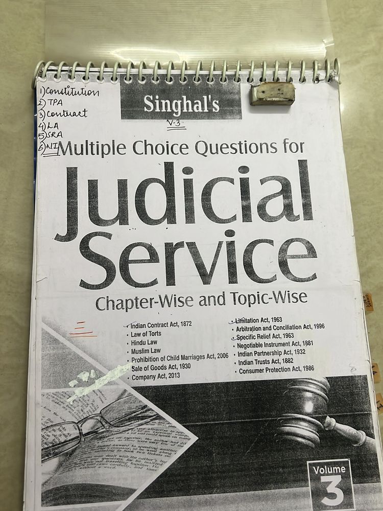 Xerox Singhal’s MCQ for Judicial Service (chapter Wise)