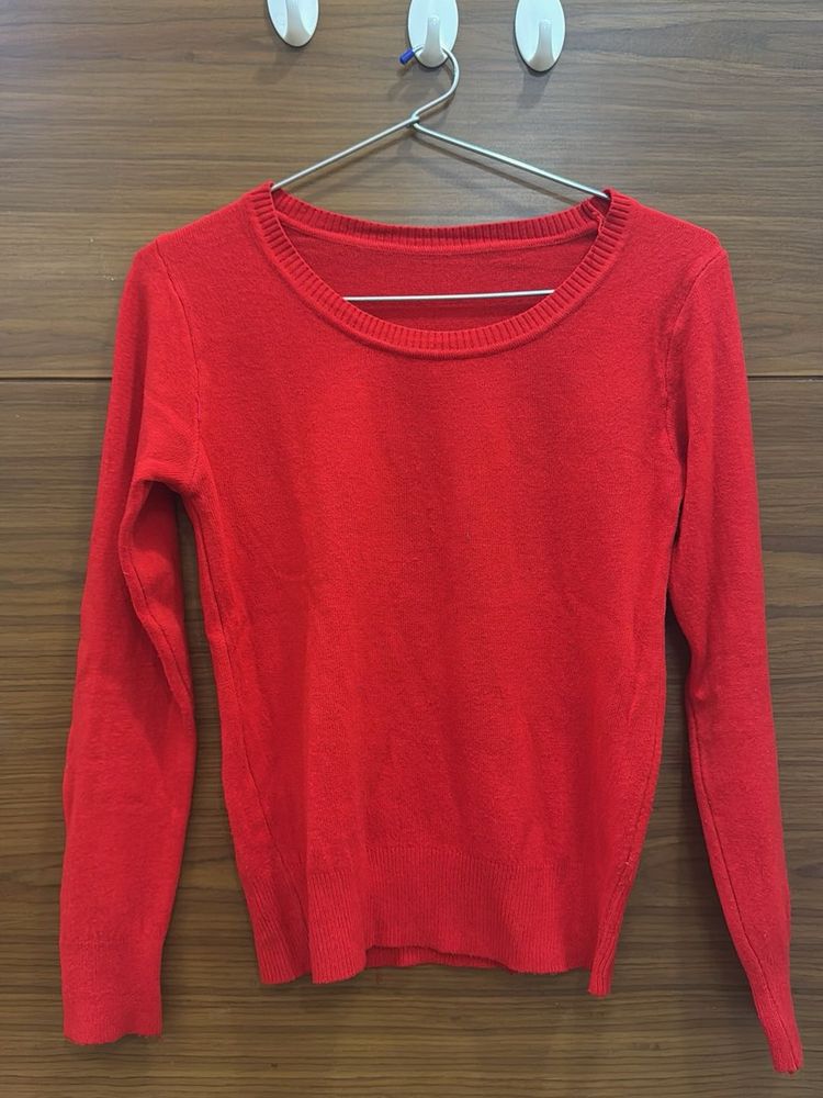 Red Knit Sweater