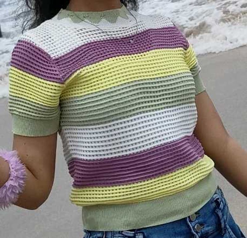 Striped Knit Top