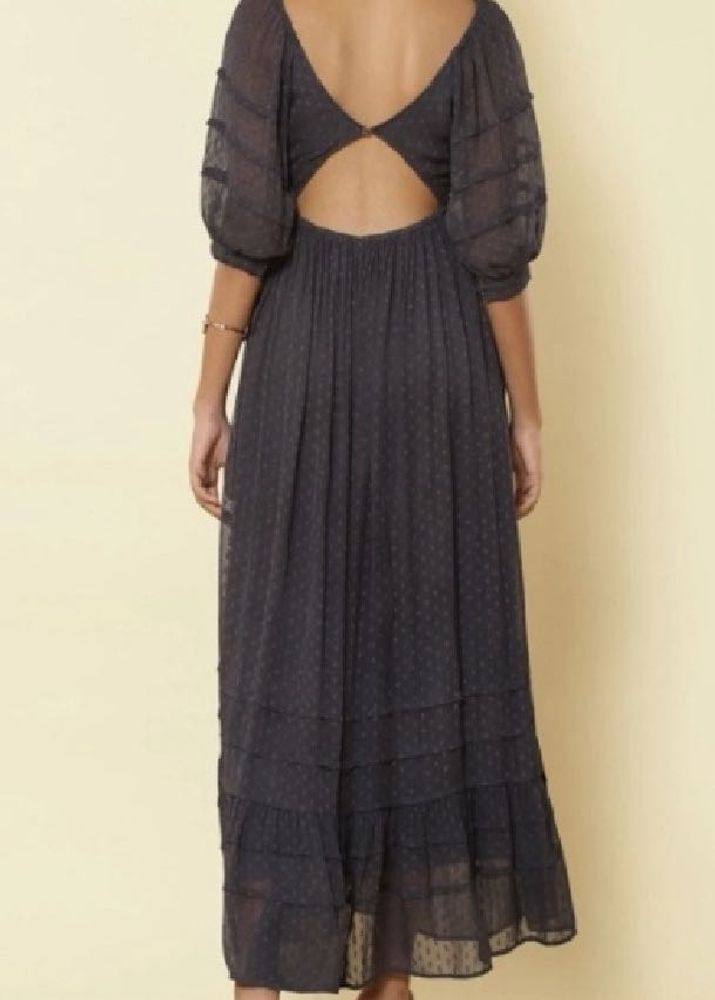 Label Ritu Kumar Anthra Grey CutOut Maxi