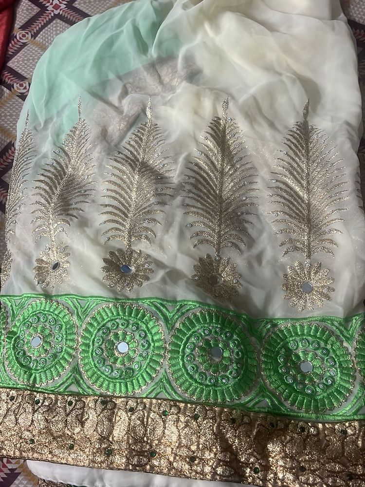 Elegant Embroidered Saree