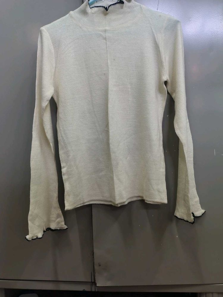 White Long Sleeve Top