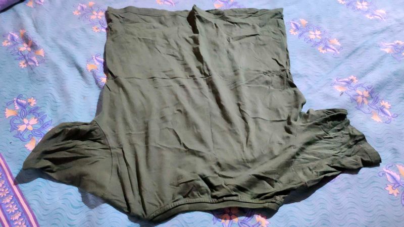 Olive Green Casual T-Shirt