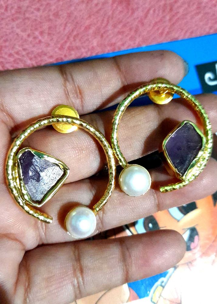 Pearl &amp; Gemstone Earrings