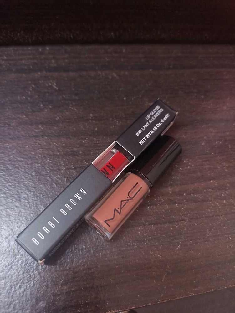 MAC AND BOBBI BROWN LIPGLOSS
