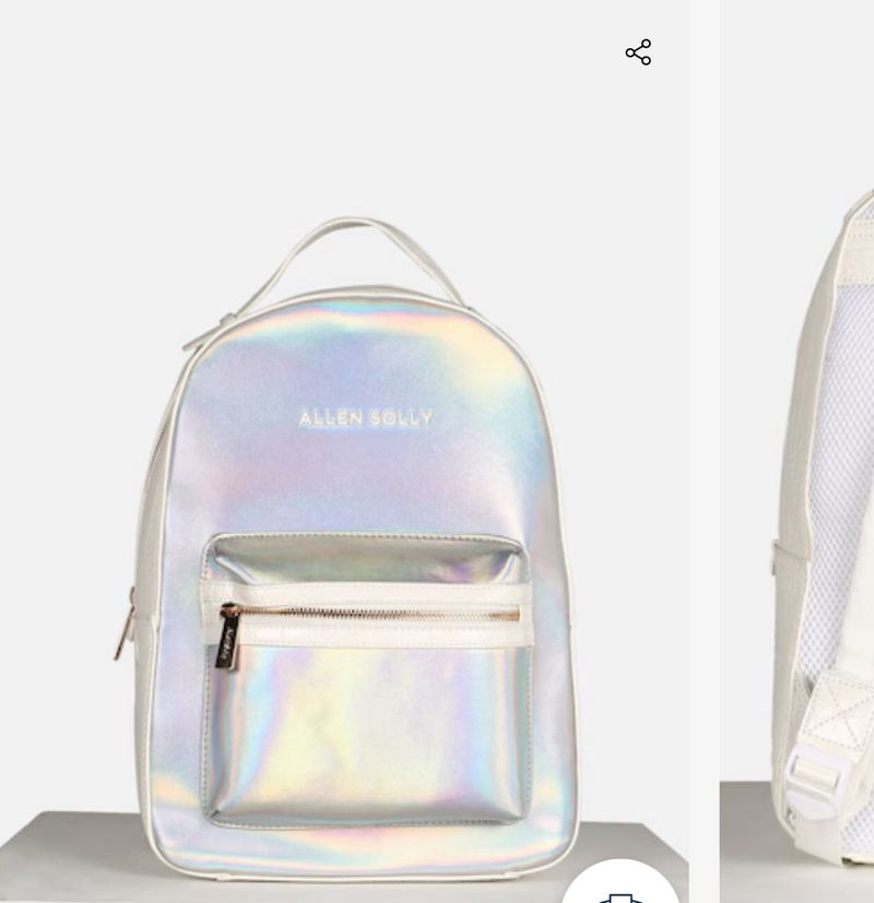 holo white allen solly backpack