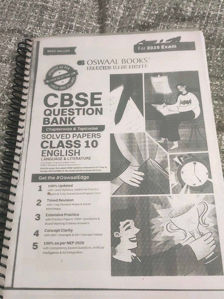 class 10 english oswall question bank printout