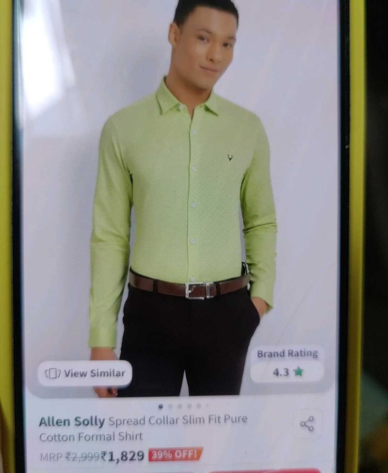 Casual Light Green Shirt