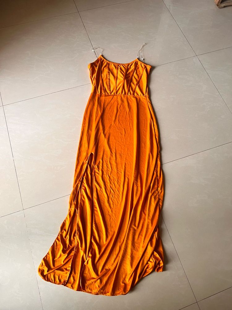Orange Dress Long