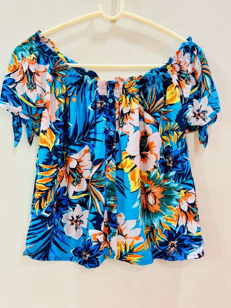 Floral Off-Shoulder Top