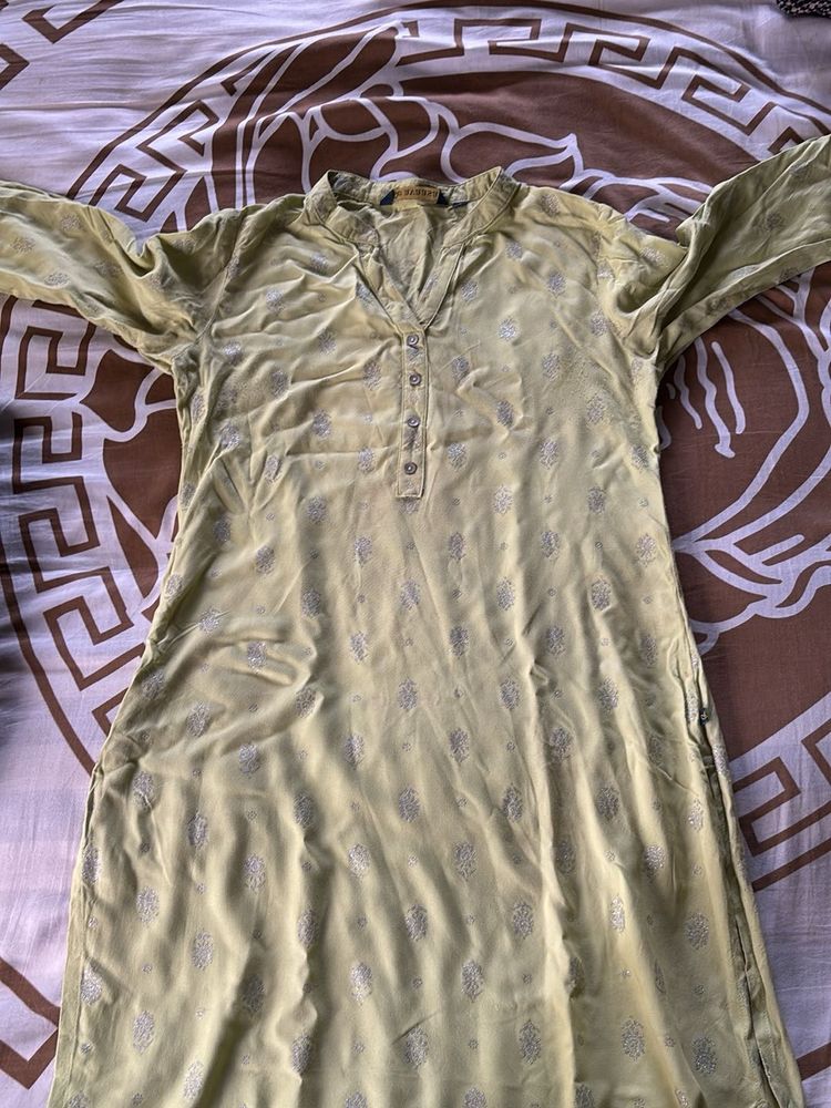 Lime Greem Daily Wear Kurta