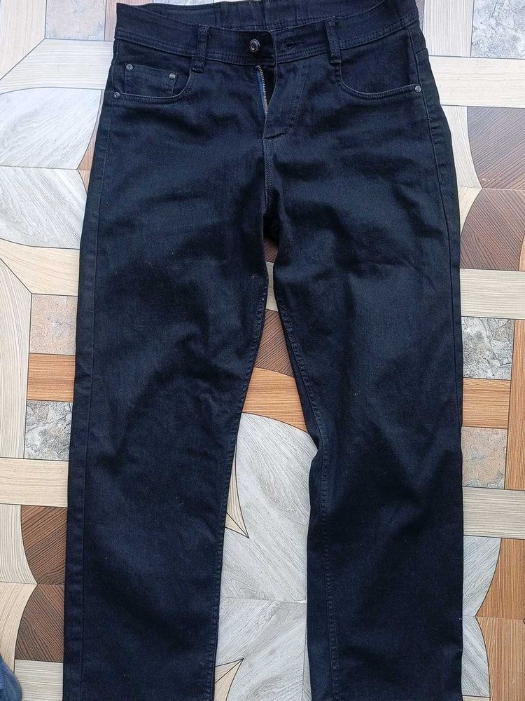 Black Baggy Jeans, Size 30
