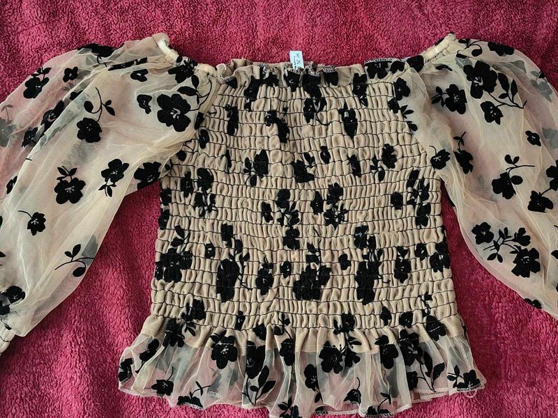 aesthetic cute brown crop top