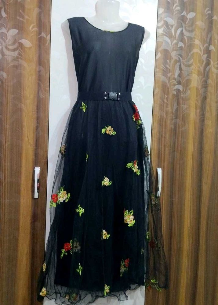 Black Floral Dress