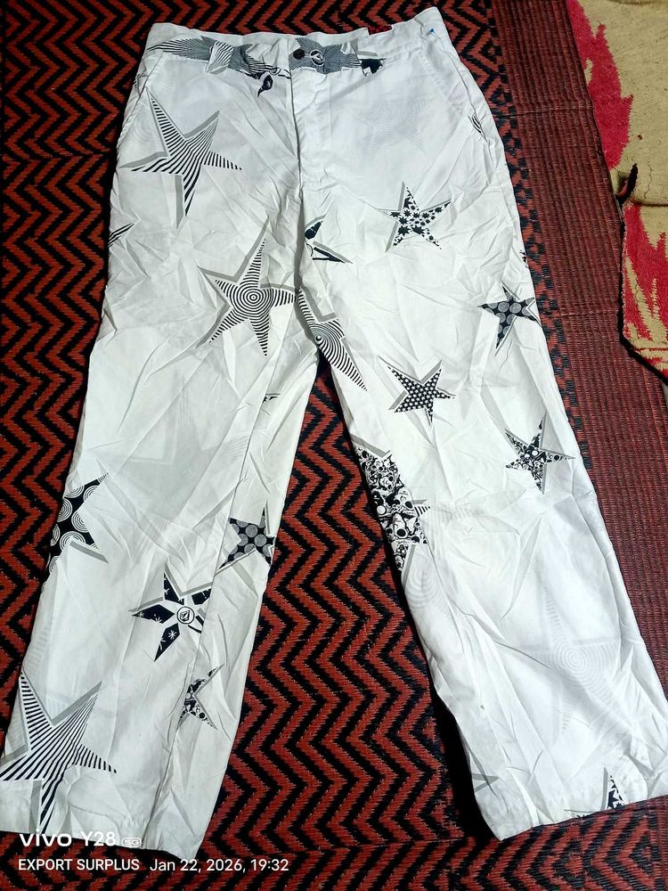 Star Print Casual Pants