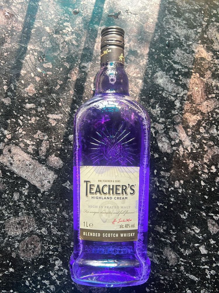 Empty Bottle Of  Duty Free 1L Teacher’s Highland