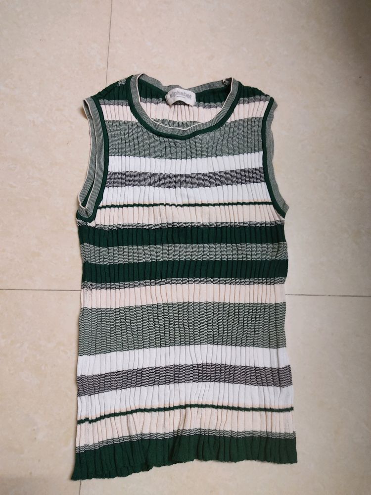 Korean Vest Crop Top