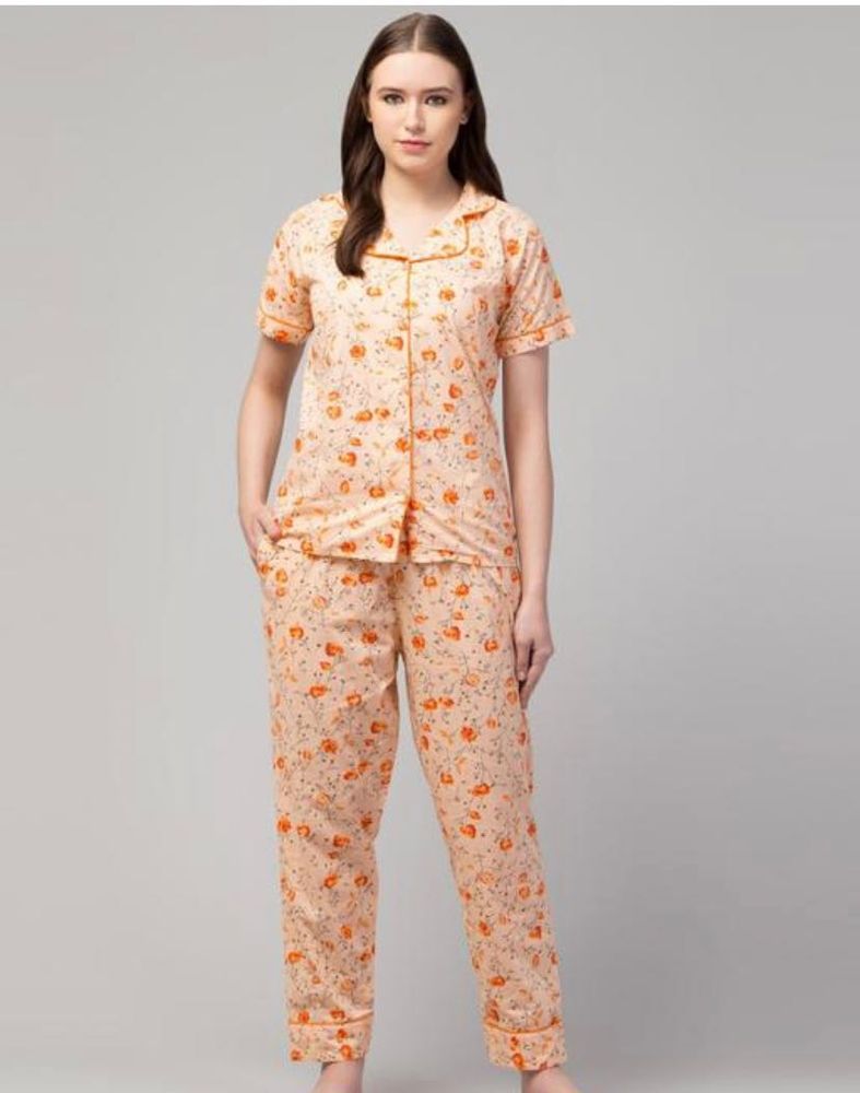 Pure Cotton Night Suit For Women