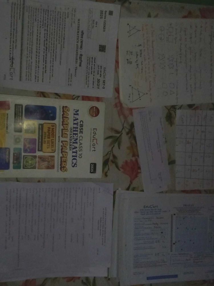 Sample Paper With Board Booklet + Handmade Notes