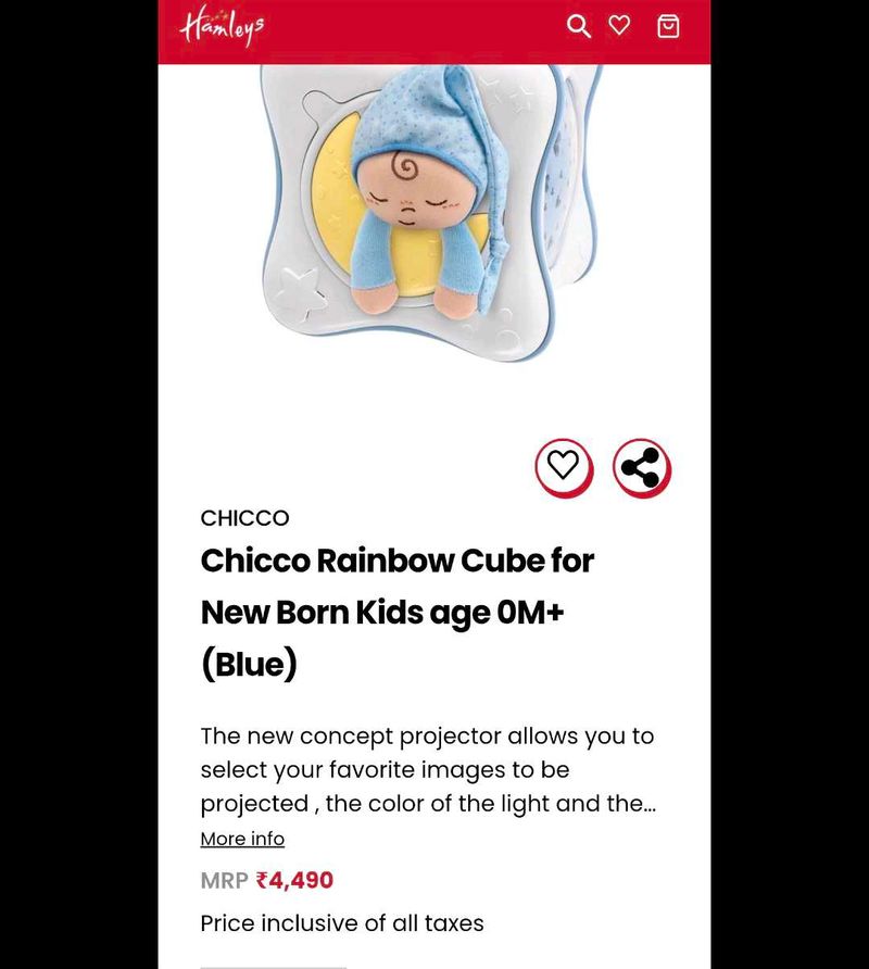 Chicco Rainbow 🌈 Cube musical nightlamp