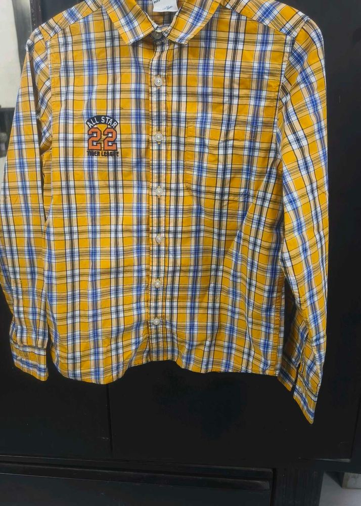 Boys Plaid Button Down Shirt