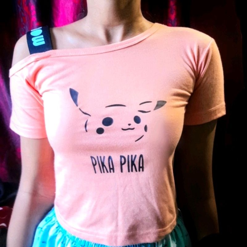 Pikachu Crop Top For Girls
