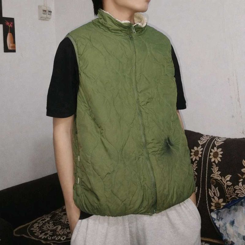 Olive Green Padded Vest