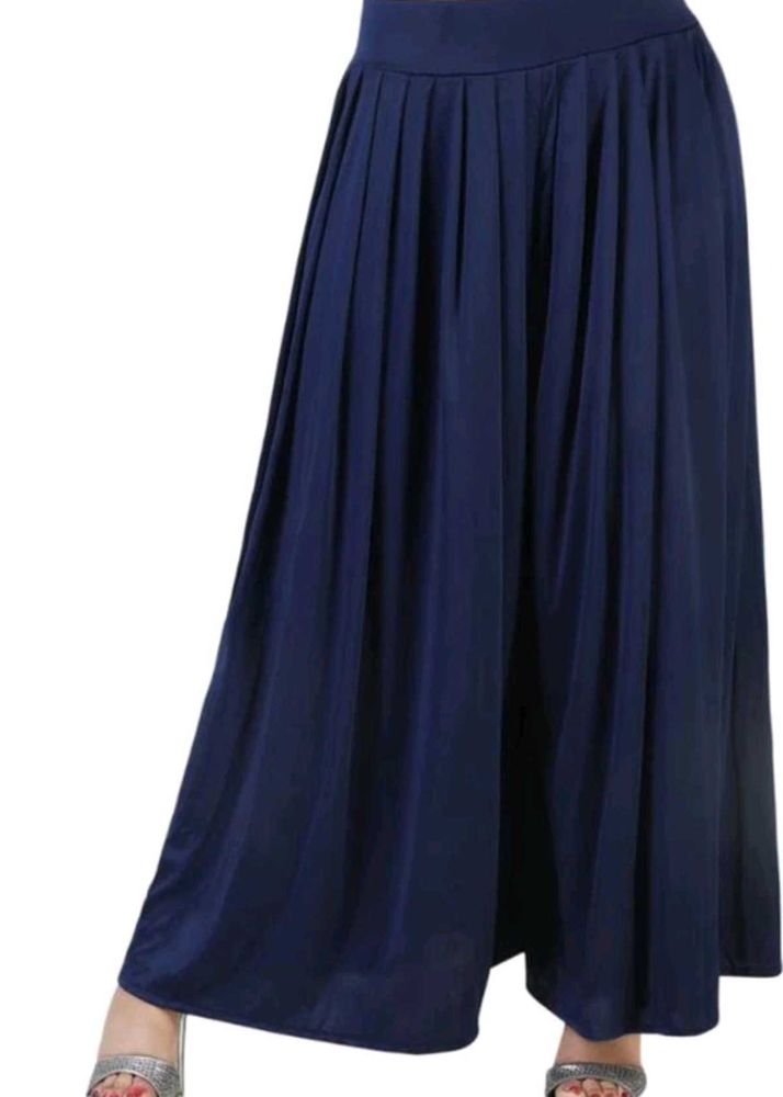 Flared Women Dark Blue Plazo 😍