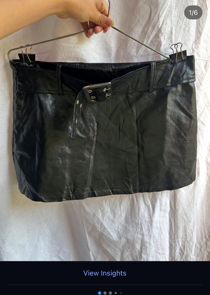 Shein Leather Skirt