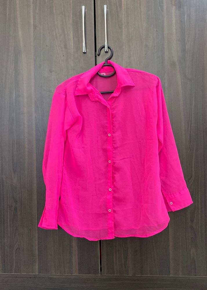 Pink Sheer Shirt