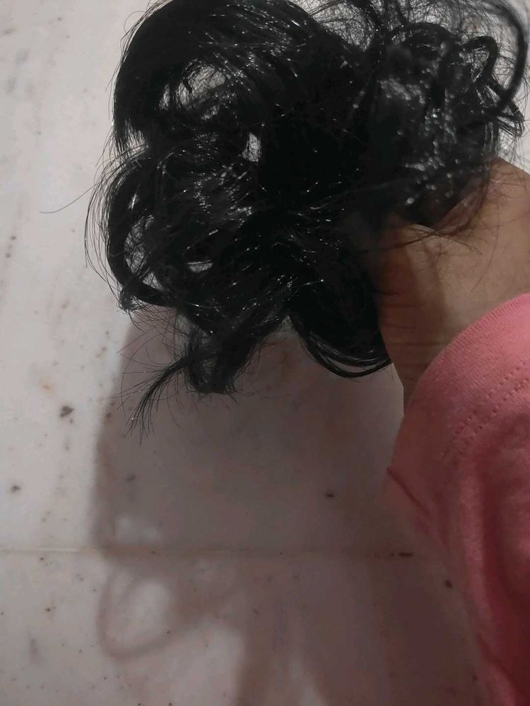 Natural Looking Black Bun Extension