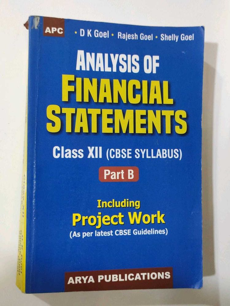 Analysis Of Financial Statements