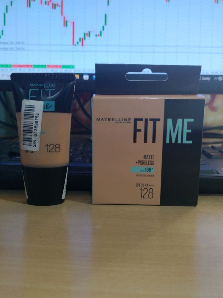 Maybelline Fit Me 128 Compact And Foundation