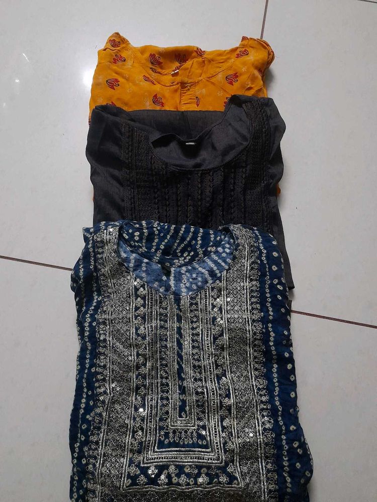 3combos Kurti For Women