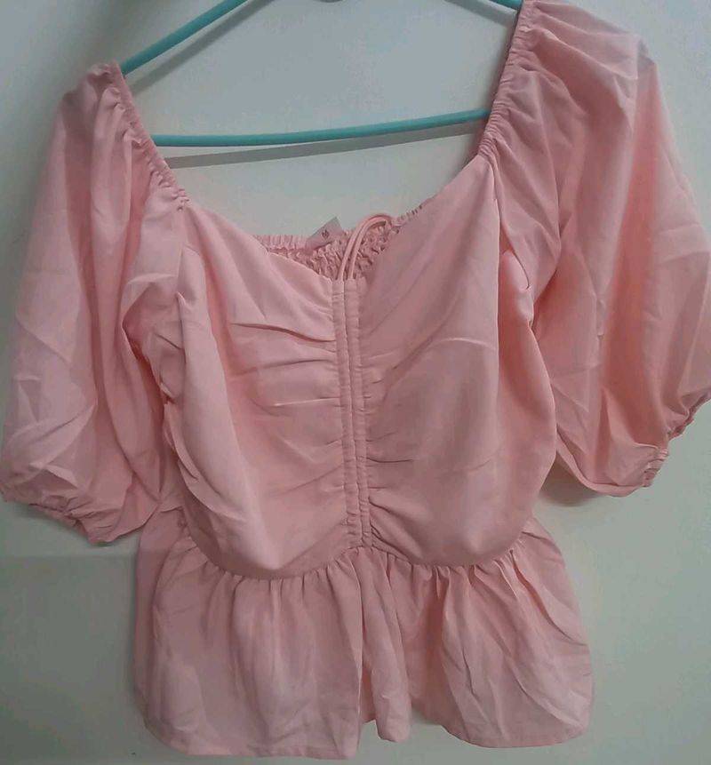 Classic Peplum Feminine Top