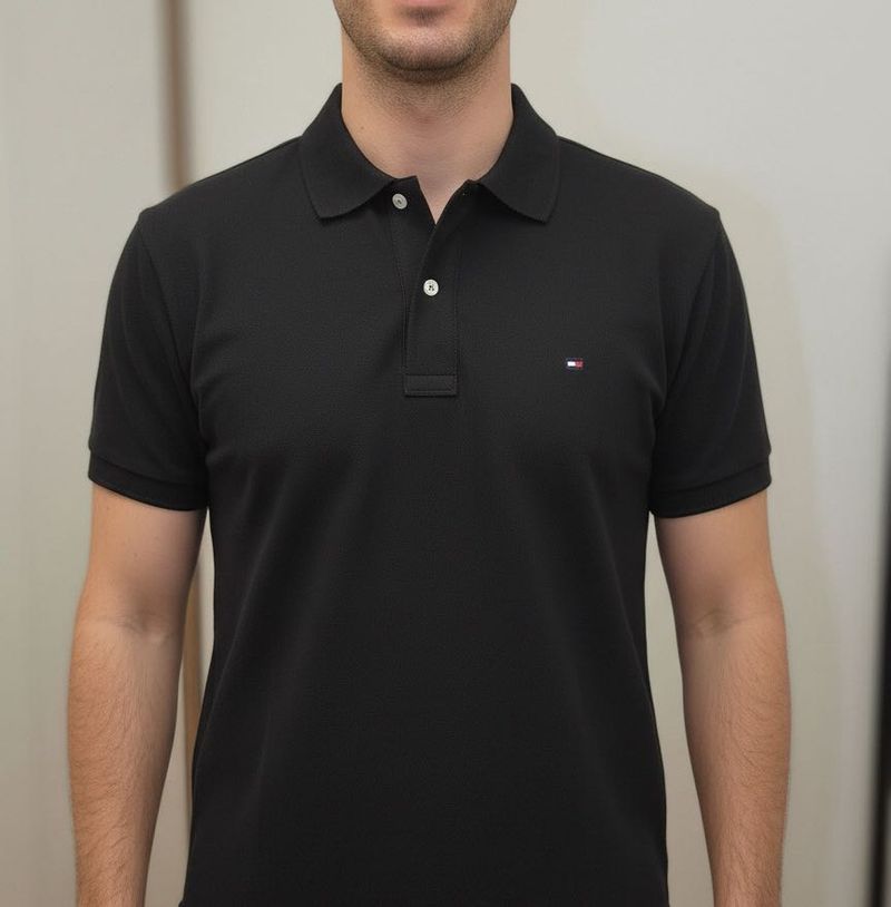 Tommy Hilfiger Black Polo Shirt