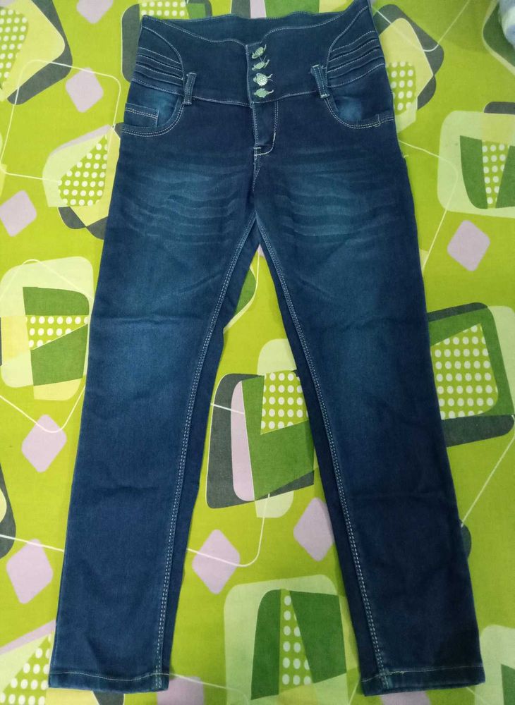 High Waisted Denim Jeans