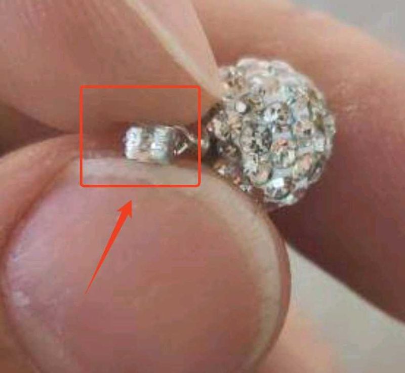 925 Sterling Silver Rhinestones Round Pendant DIY