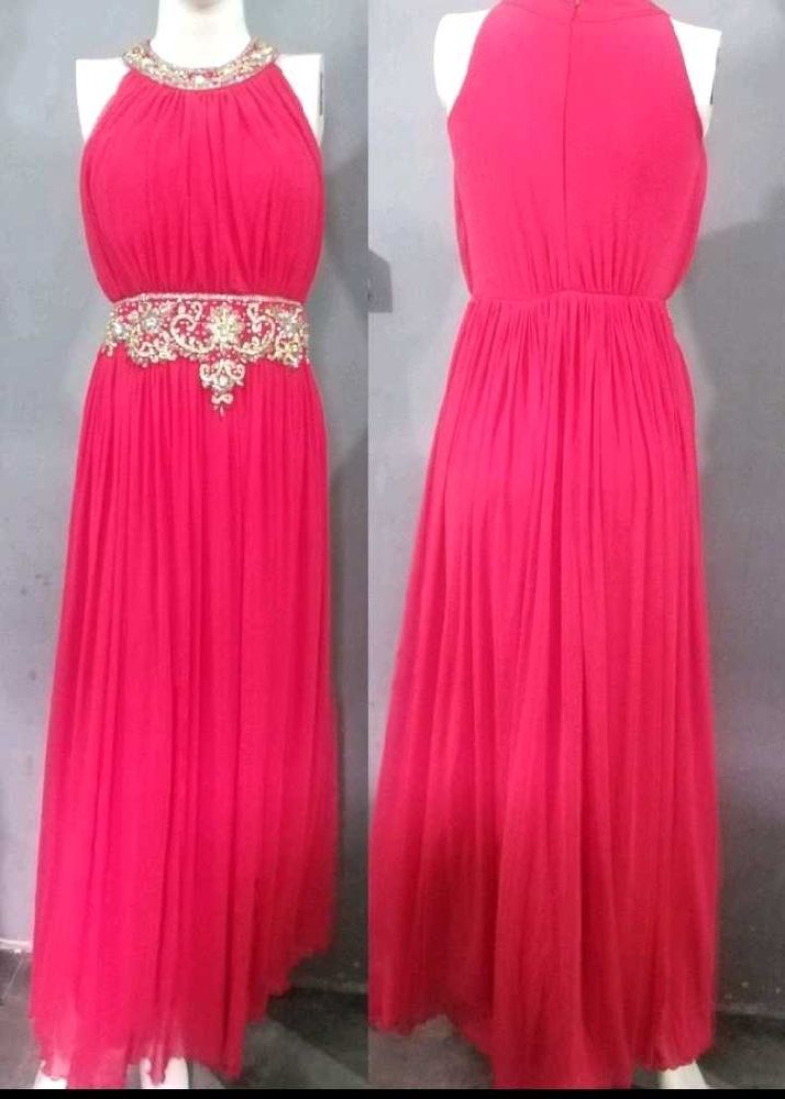 Elegant Red Maxi Dress
