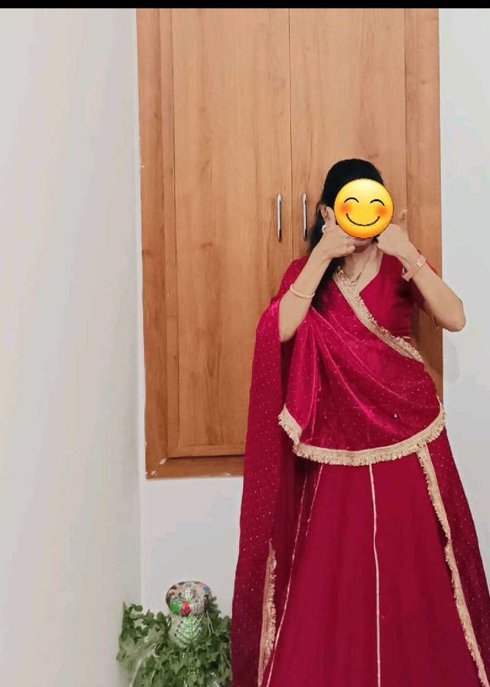 Red Lehenga Choli Set
