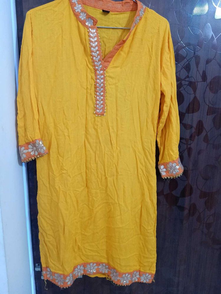 Elegant Yellow Sharara Set